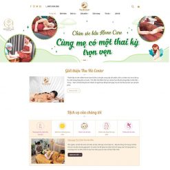 Theme WordPress dịch vụ chăm sóc mẹ và bé