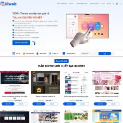 Mẫu website bán theme, thiết kế website 02