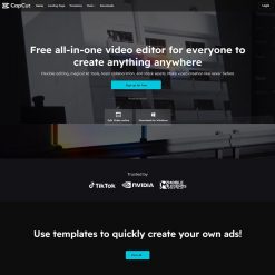 Theme WordPress giới thiệu Capcut