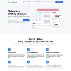 Theme WordPress giới thiệu phần mềm quản lý sản xuất