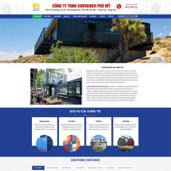 Theme WordPress công ty làm nhà Container