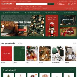 Mẫu web bán đồ trang trí, quà tặng