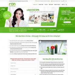 Theme WordPress đào tạo chủ Spa