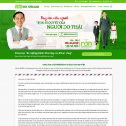 Theme WordPress khóa học đào tạo