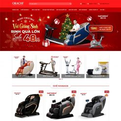 Mẫu web bán ghế Massage, máy chạy bộ