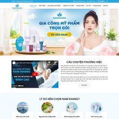 Theme WordPress gia công mỹ phẩm