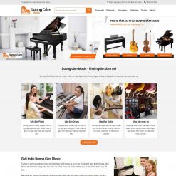 Theme WordPress đào tạo học đàn