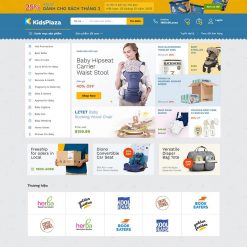 Mẫu web bán sản phẩm mẹ và bé 04