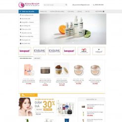 Mẫu website Shop mỹ phẩm 08