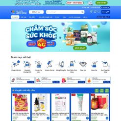 nhathuoc7 Dịch vụ thiết kế website chuẩn SEO Mẫu website nhà thuốc