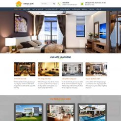 Theme WordPress công ty thiết kế, thi công nội thất 03