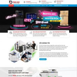 Mẫu web bán và cho thuê máy Photocopy