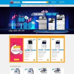 Mẫu website bán và cho thuê máy Photocopy 02