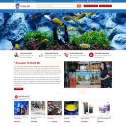 Mẫu website thủy sinh, cá cảnh 02