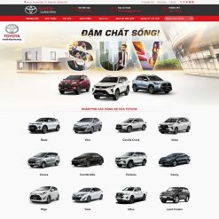 Mẫu web bán xe toyota 04