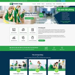 Theme WordPress dịch vụ vệ sinh 04