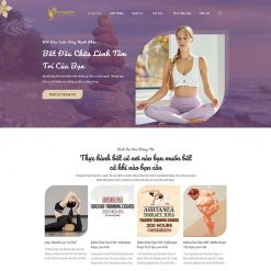 Mẫu website trung tâm dạy Yoga